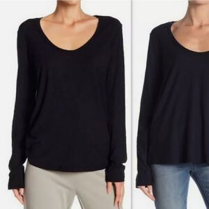 JAMES PERSE Cotton/Modal Slub knit Scoop Tee top s